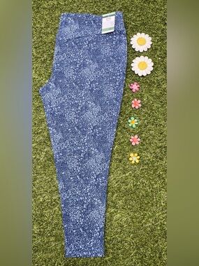 Leggings Plus Size 4X Cotton Blend High Rise Pants Terra & Sky Camo